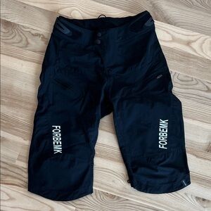 Women's Black Athletic Mountain Bike Shorts